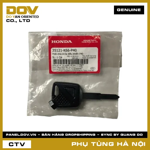 MÃ PHỤ TÙNG : 35121K66P40 PHÔI CHÌA KHÓA ĐIỀU KHIỂN P40 — 35121K66P40