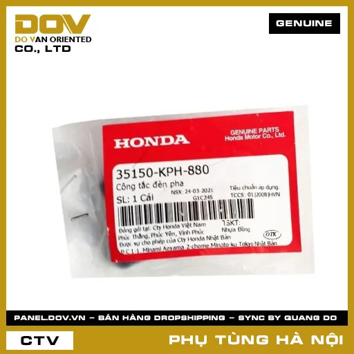 MÃ PHỤ TÙNG : 35150KPH880 CÔNG TẮC ĐÈN PHA — 35150KPH880
