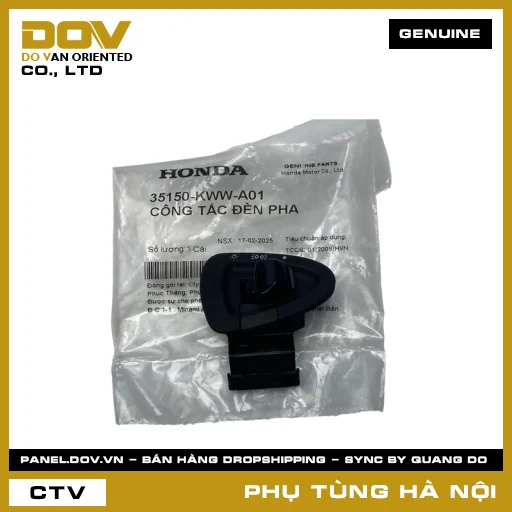 MÃ PHỤ TÙNG : 35150KWWA01 CÔNG TẮC ĐÈN PHA — 35150KWWA01