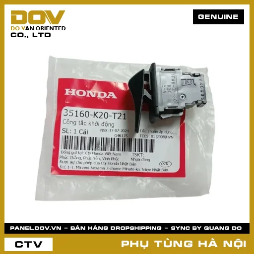 MÃ PHỤ TÙNG : 35160K20T21 CÔNG TẮC KHỞI ĐỘNG — 35160K20T21