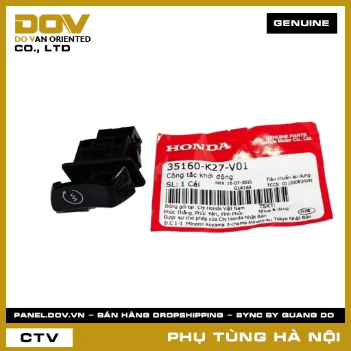 MÃ PHỤ TÙNG : 35160K27V01 CÔNG TẮC KHỞI ĐỘNG — 35160K27V01