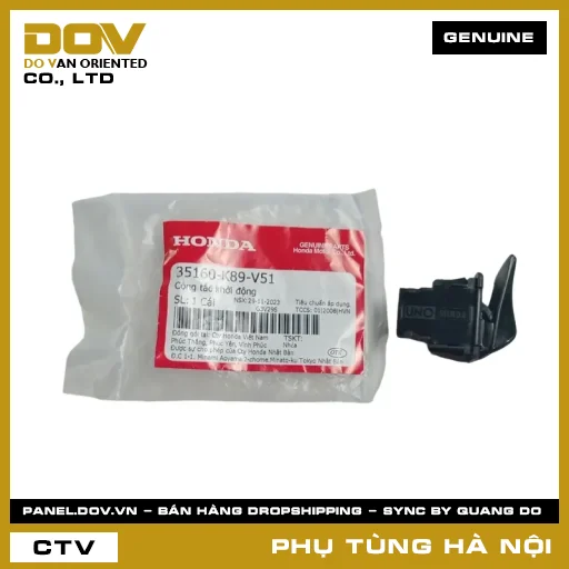 MÃ PHỤ TÙNG : 35160K89V51 CÔNG TẮC KHỞI ĐỘNG — 35160K89V51