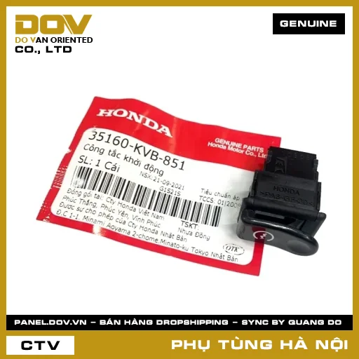 MÃ PHỤ TÙNG : 35160KVB851 CÔNG TẮC KHỞI ĐỘNG — 35160KVB851