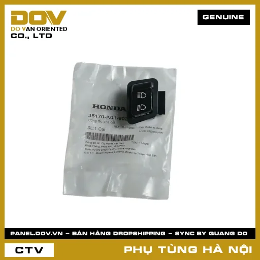MÃ PHỤ TÙNG : 35170K01902 CÔNG TẮC PHA CỐT — 35170K01902