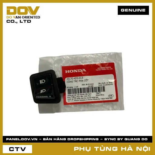 MÃ PHỤ TÙNG : 35170KFG013 CÔNG TẮC PHA CỐT — 35170KFG013