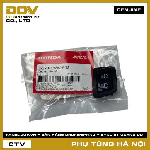 MÃ PHỤ TÙNG : 35170KWW602 CÔNG TẮC PHA CỐT — 35170KWW602
