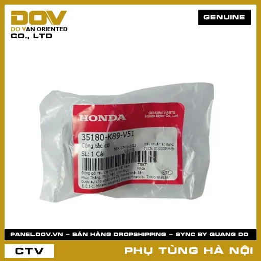 MÃ PHỤ TÙNG : 35180K89V51 CÔNG TẮC CÒI — 35180K89V51