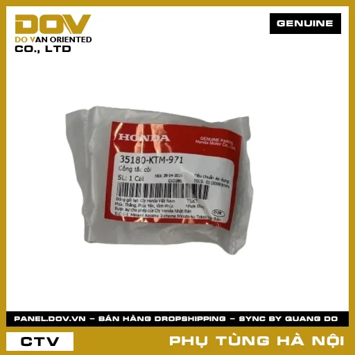 MÃ PHỤ TÙNG : 35180KTM971 CÔNG TẮC CÒI — 35180KTM971