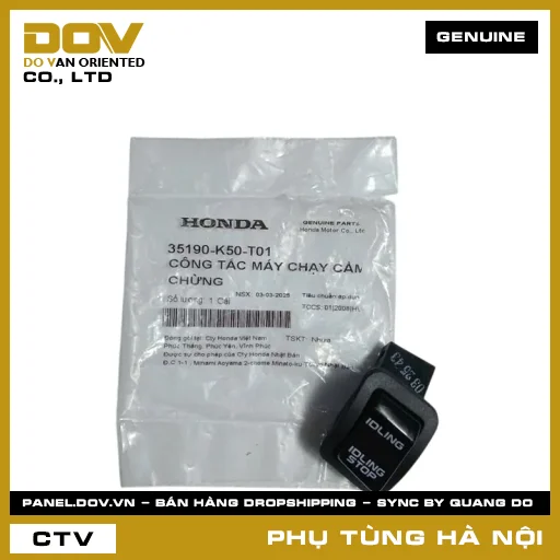 MÃ PHỤ TÙNG : 35190K50T01 CÔNG TẮC MÁY CHẠY CẦM CHỪNG — 35190K50T01