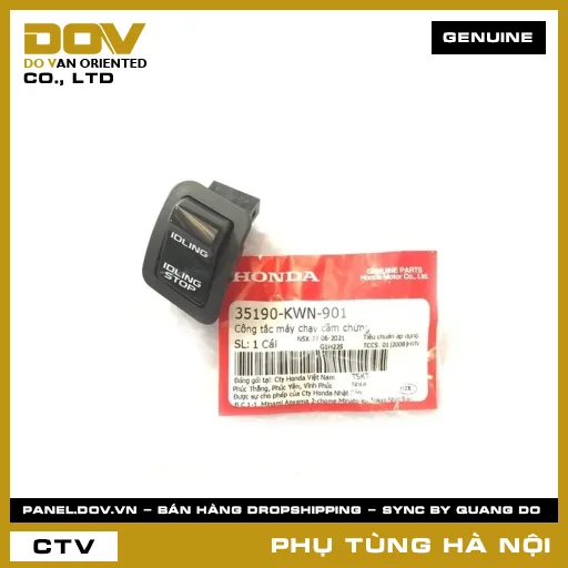 MÃ PHỤ TÙNG : 35190KWN901 CÔNG TẮC MÁY CHẠY CẦM CHỪNG — 35190KWN901