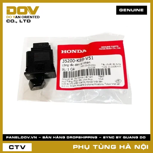 MÃ PHỤ TÙNG : 35200K89V51 CÔNG TẮC ĐÈN XI NHAN — 35200K89V51