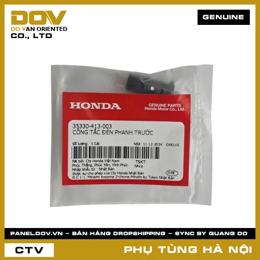 MÃ PHỤ TÙNG : 35330413003 CÔNG TẮC ĐÈN PHANH TRƯỚC — 35330413003