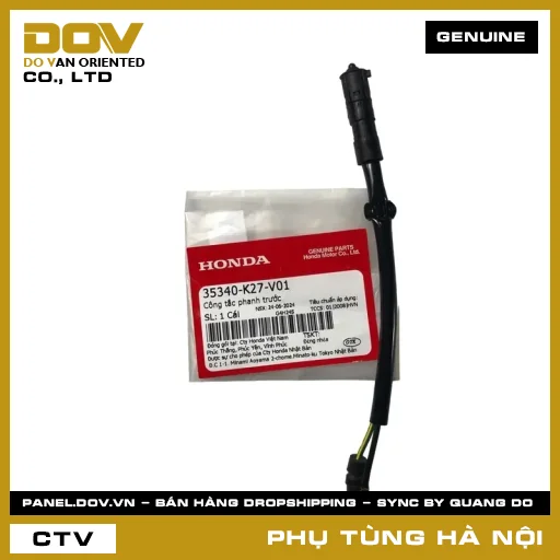 MÃ PHỤ TÙNG : 35340K27V01 CÔNG TẮC PHANH TRƯỚC — 35340K27V01