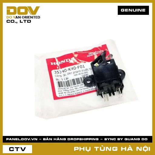 MÃ PHỤ TÙNG : 35340K40F01 CÔNG TẮC ĐÈN PHANH TRƯỚC TRÁI — 35340K40F01