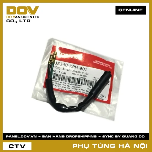 MÃ PHỤ TÙNG : 35340KPH901 CÔNG TẮC ĐÈN PHANH TRƯỚC — 35340KPH901