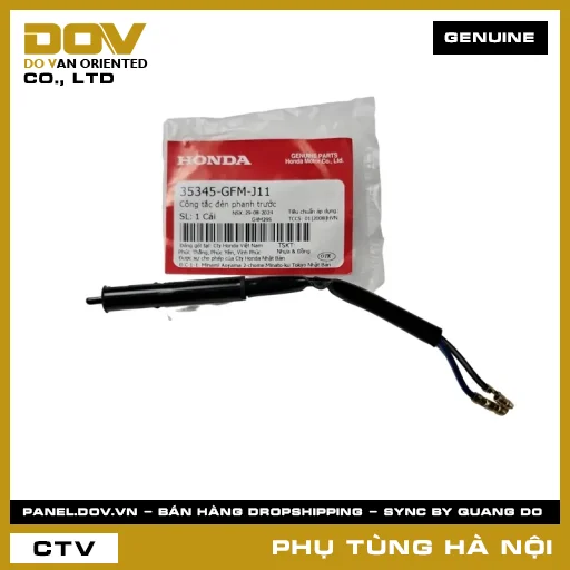 MÃ PHỤ TÙNG : 35345GFMJ11 CÔNG TẮC ĐÈN PHANH TRƯỚC — 35345GFMJ11