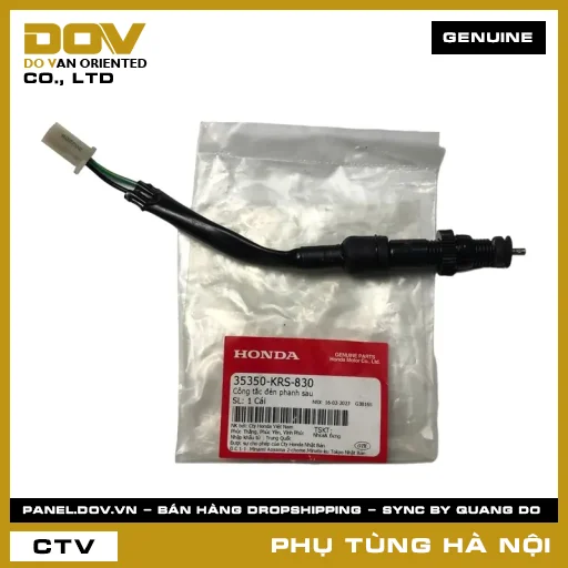 MÃ PHỤ TÙNG : 35350KRS830 CÔNG TẮC ĐÈN PHANH SAU — 35350KRS830