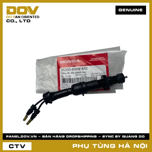 MÃ PHỤ TÙNG : 35350KWW642 CÔNG TẮC ĐÈN PHANH SAU — 35350KWW642