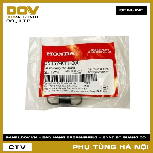 MÃ PHỤ TÙNG : 35357KY1000 LÒ XO CÔNG TẮC DỪNG — 35357KY1000