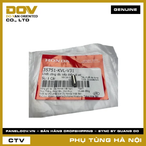 MÃ PHỤ TÙNG : 35751KVLV31 CHỐT CÔNG TẮC TIẾP ĐIỂM LÒ XO — 35751KVLV31