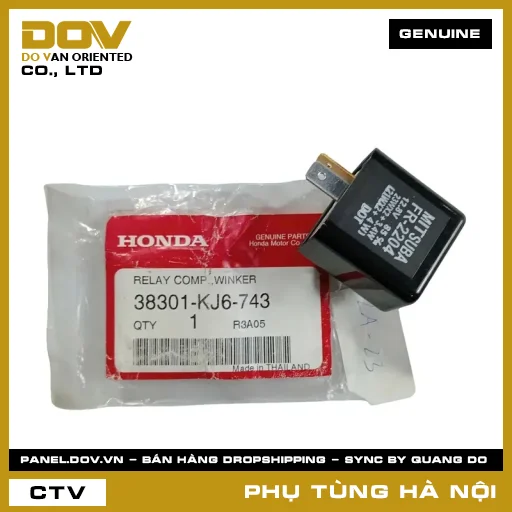 MÃ PHỤ TÙNG : 38301KJ6743 RƠ LE XI NHAN — 38301KJ6743