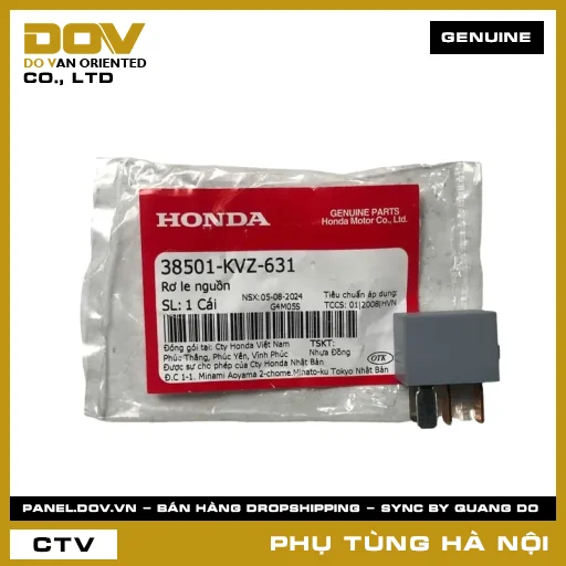 MÃ PHỤ TÙNG : 38501KVZ631 RƠ LE NGUỒN — 38501KVZ631