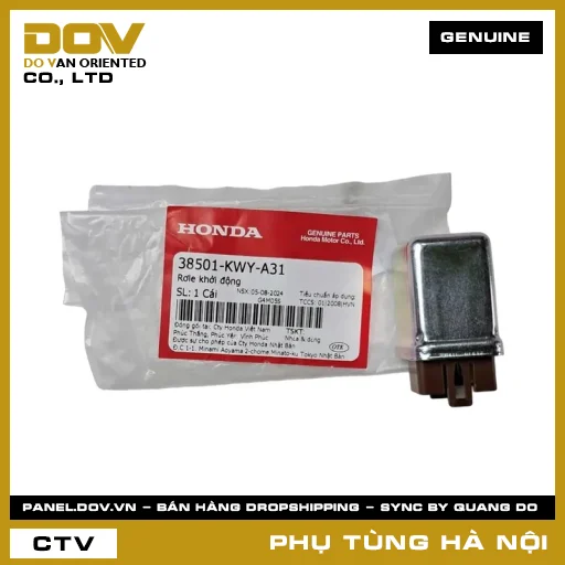 MÃ PHỤ TÙNG : 38501KWYA31 RƠLE KHỞI ĐỘNG — 38501KWYA31