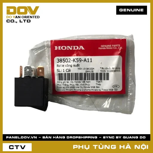 MÃ PHỤ TÙNG : 38502K59A11 RƠ LE CÔNG SUẤT — 38502K59A11