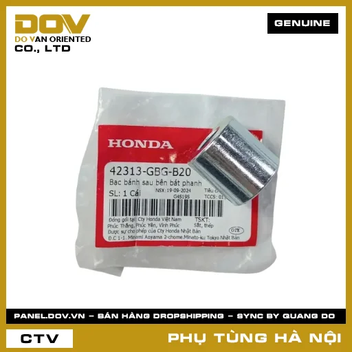 MÃ PHỤ TÙNG : 42313GBGB20 BẠC BÁNH SAU BÊN BÁT PHANH — 42313GBGB20