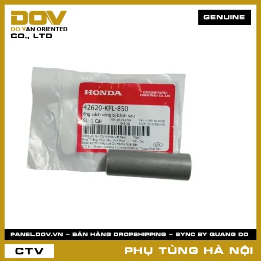 MÃ PHỤ TÙNG : 42620KFL850 ỐNG CÁCH VÒNG BI BÁNH SAU — 42620KFL850