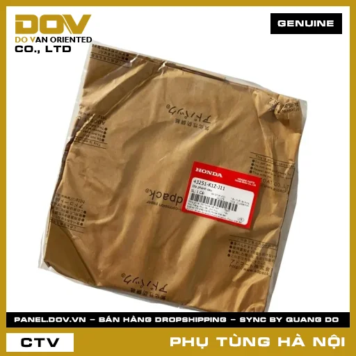 MÃ PHỤ TÙNG : 43251K1ZJ11 ĐĨA PHANH SAU — 43251K1ZJ11