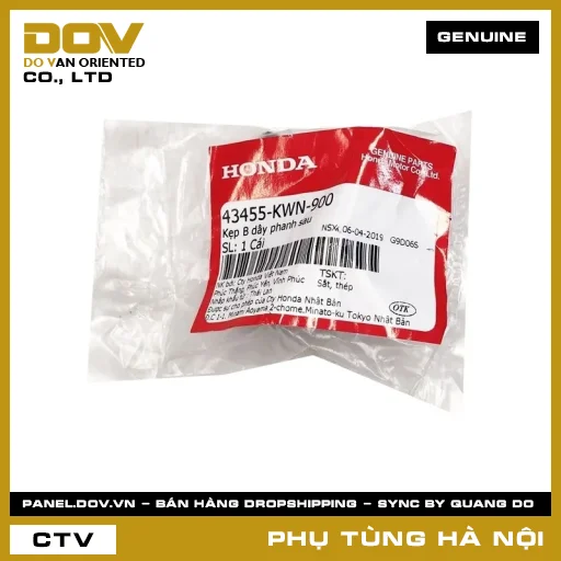 MÃ PHỤ TÙNG : 43455KWN900 KẸP B DÂY PHANH SAU — 43455KWN900