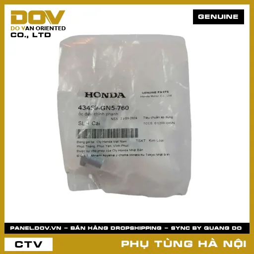 MÃ PHỤ TÙNG : 43459GN5760 ỐC ĐIỀU CHỈNH PHANH — 43459GN5760