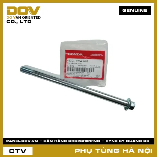 MÃ PHỤ TÙNG : 44301KWW640 TRỤC BÁNH XE TRƯỚC — 44301KWW640