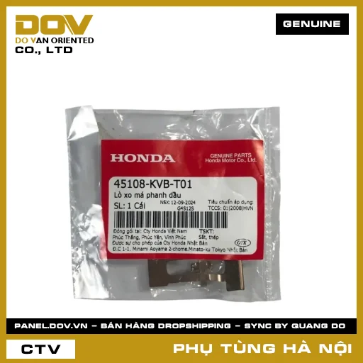 MÃ PHỤ TÙNG : 45108KVBT01 LÒ XO MÁ PHANH DẦU — 45108KVBT01
