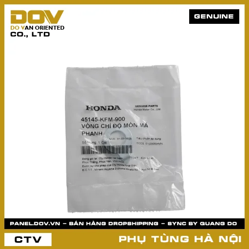 MÃ PHỤ TÙNG : 45145KFM900 VÒNG CHỈ ĐỘ MÒN MÁ PHANH — 45145KFM900