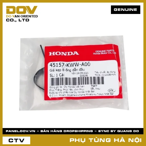 MÃ PHỤ TÙNG : 45157KWWA00 GIÁ KẸP B ỐNG DẪN DẦU — 45157KWWA00