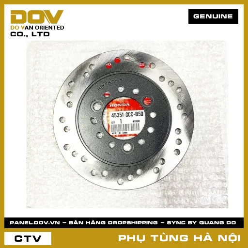 MÃ PHỤ TÙNG : 45351GCCB50 ĐĨA PHANH TRƯỚC TRÁI — 45351GCCB50