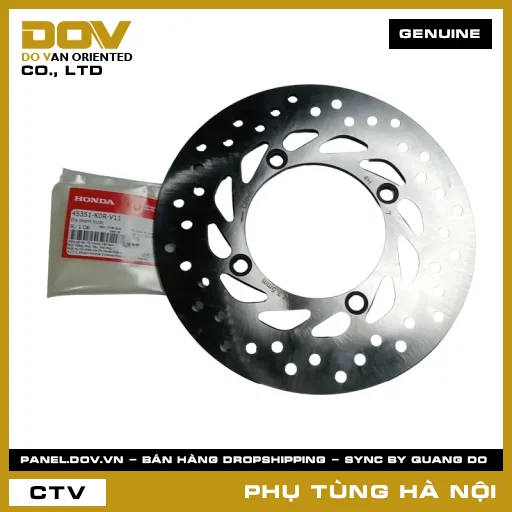 MÃ PHỤ TÙNG : 45351K0RV11 ĐĨA PHANH TRƯỚC — 45351K0RV11
