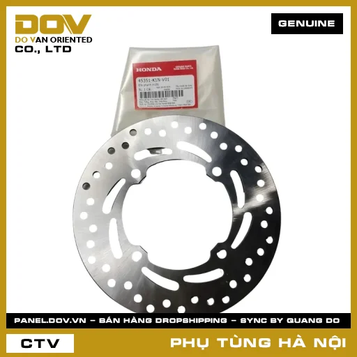 MÃ PHỤ TÙNG : 45351K1NV01 ĐĨA PHANH TRƯỚC — 45351K1NV01