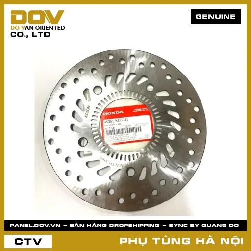 MÃ PHỤ TÙNG : 45351K1YJ51 ĐĨA PHANH TRƯỚC — 45351K1YJ51