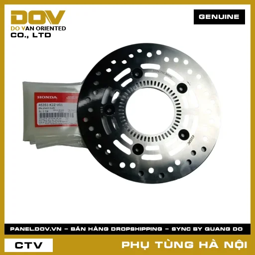 MÃ PHỤ TÙNG : 45351K2ZV01 ĐĨA PHANH TRƯỚC — 45351K2ZV01