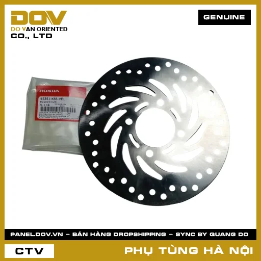 MÃ PHỤ TÙNG : 45351K66VE1 ĐĨA PHANH TRƯỚC — 45351K66VE1