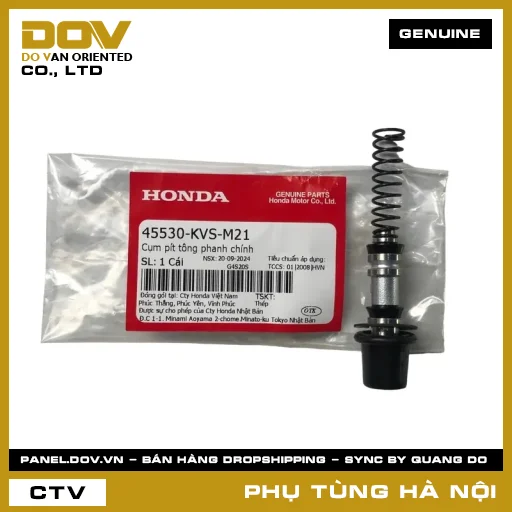 MÃ PHỤ TÙNG : 45530KVSM21 CỤM PÍT TÔNG PHANH CHÍNH — 45530KVSM21