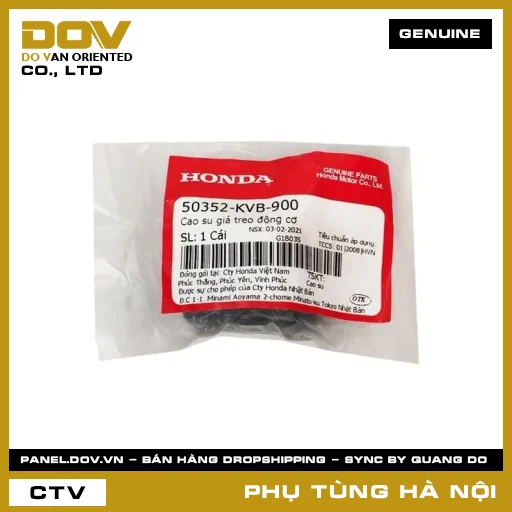 MÃ PHỤ TÙNG : 50352KVB900 CAO SU GIÁ TREO ĐỘNG CƠ — 50352KVB900
