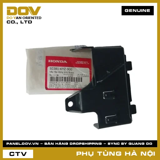 MÃ PHỤ TÙNG : 50381KYZ900 NẮP HỘP ĐỰNG BÌNH ẮCQUY — 50381KYZ900