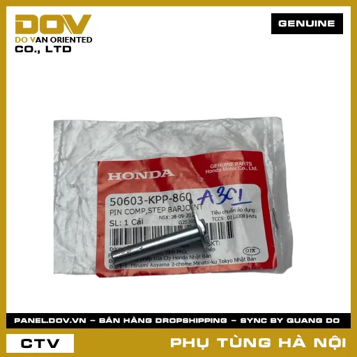 MÃ PHỤ TÙNG : 50603KPP860 PIN COMP,STEP BARJOINT — 50603KPP860