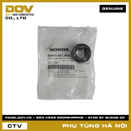 MÃ PHỤ TÙNG : 50613KFL850 CAO SU ĐỆM ĐỂ CHÂN CHÍNH — 50613KFL850