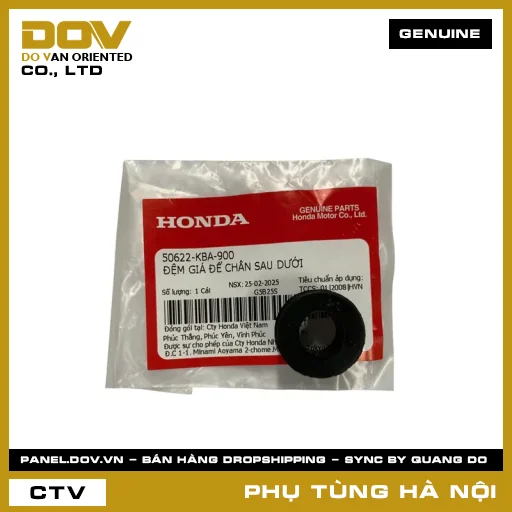 MÃ PHỤ TÙNG : 50622KBA900 ĐỆM GIÁ ĐỂ CHÂN SAU DƯỚI — 50622KBA900
