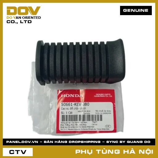 MÃ PHỤ TÙNG : 50661KEV880 CAO SU ĐỂ CHÂN CHÍNH — 50661KEV880